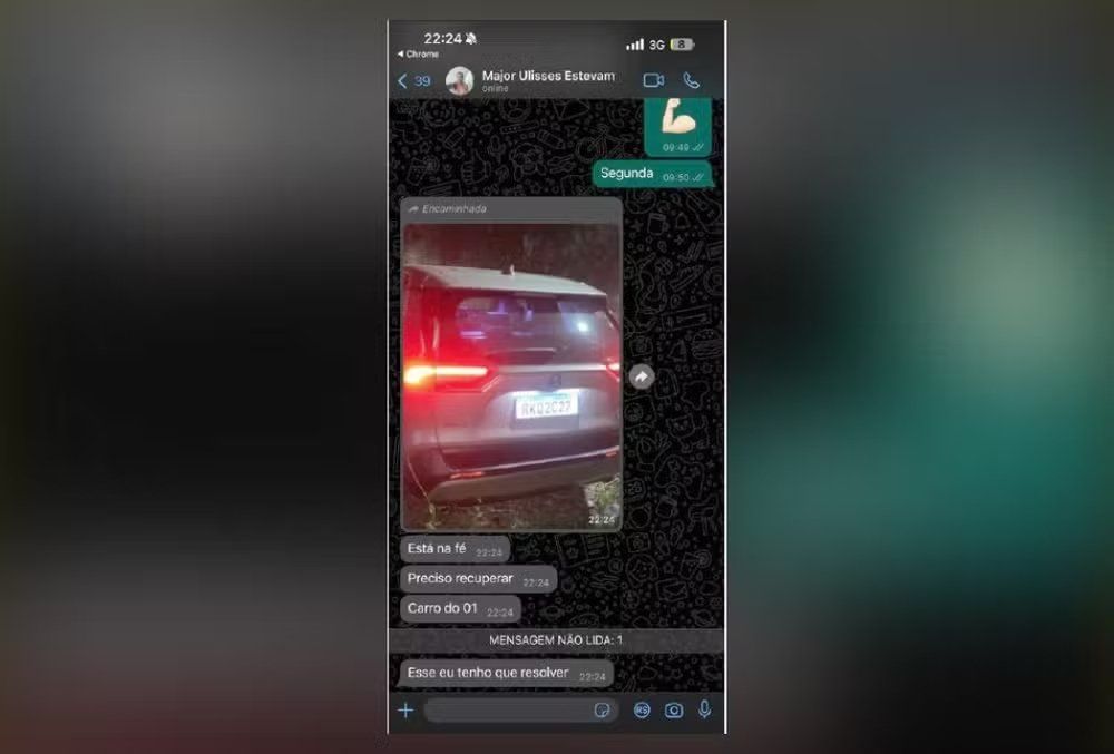 Major da PM pede auxílio de traficante